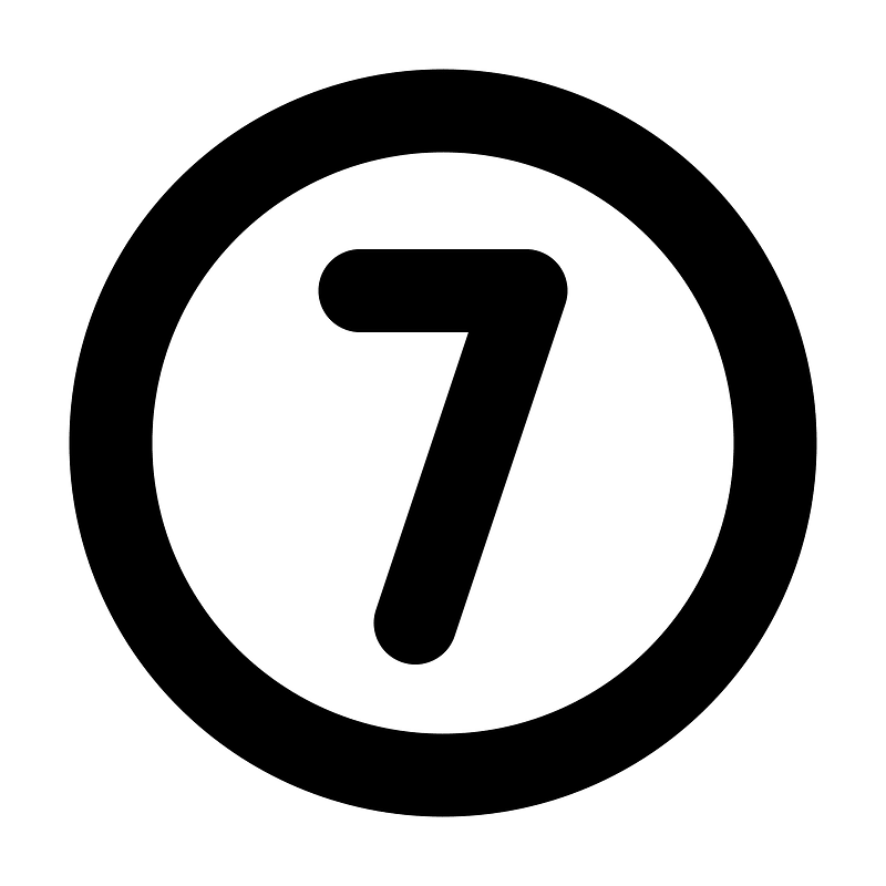 Number-circle-seven