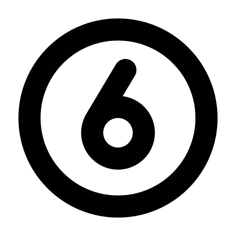 Number-circle-six