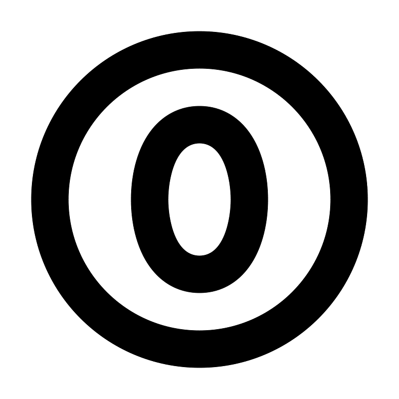 Number-circle-zero