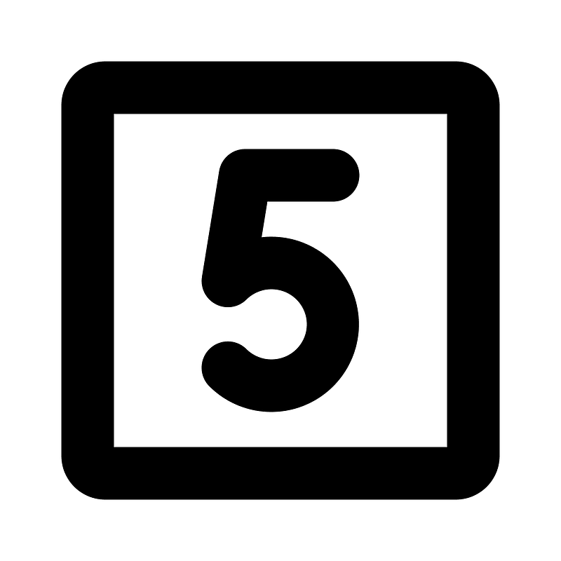 Number-square-five