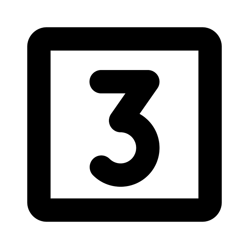 Number-square-three