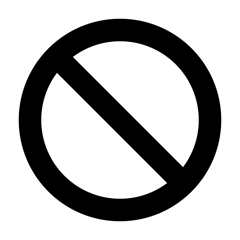 Prohibit - Free vector icons on creazilla.com