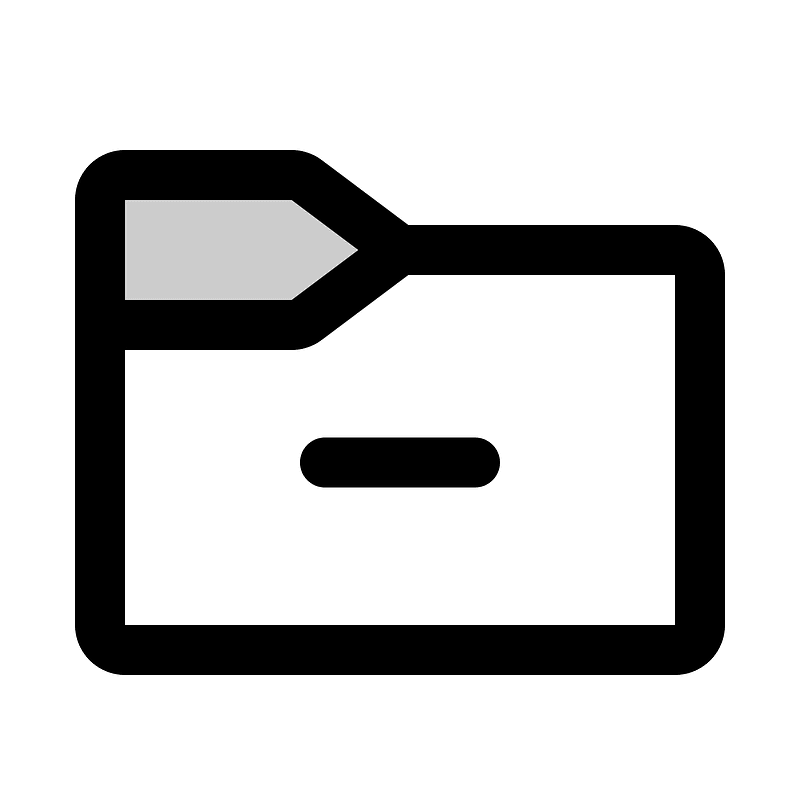 Folder-notch-minus