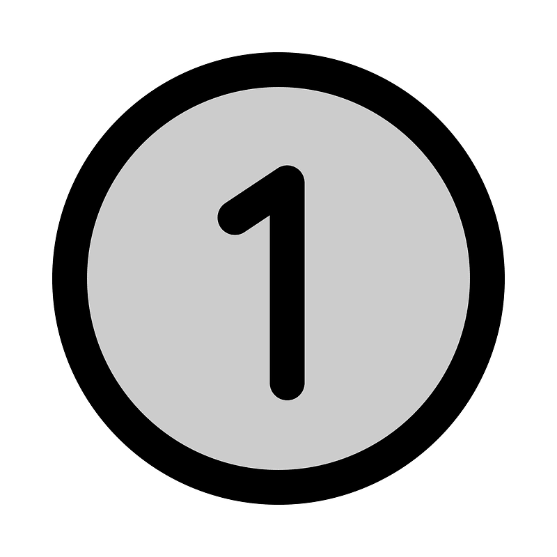 Number-circle-one