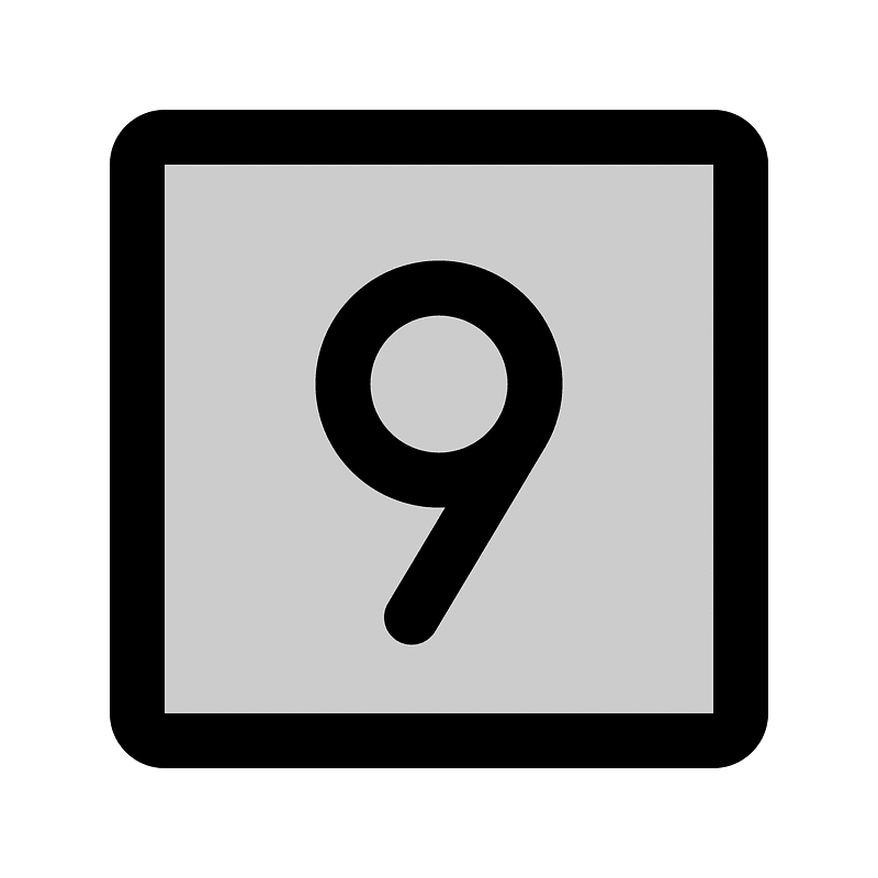 Number-square-nine