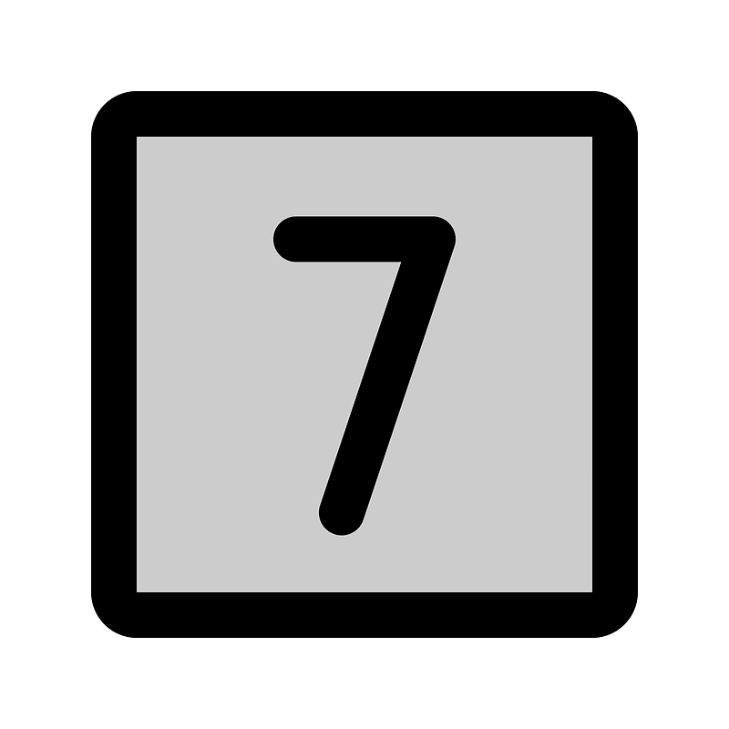 Number-square-seven