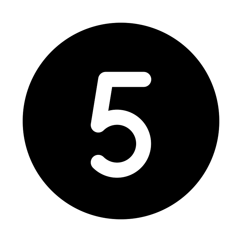 Number-circle-five