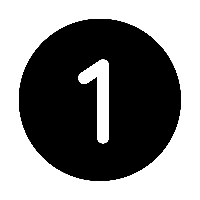 Number-circle-one