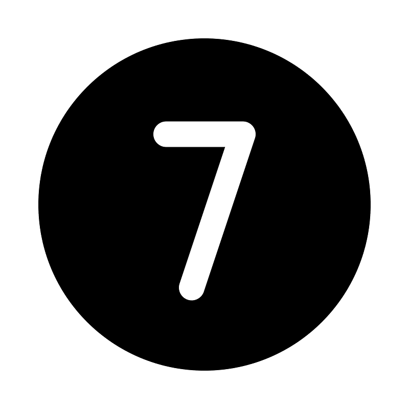 Number-circle-seven