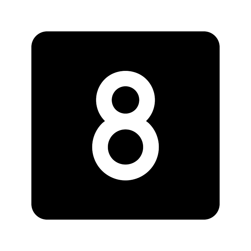 Number-square-eight