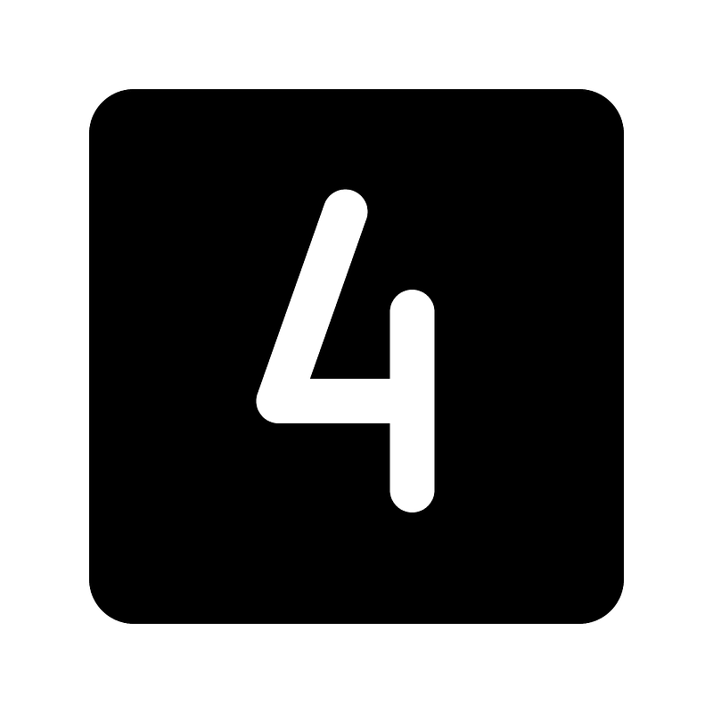Number-square-four