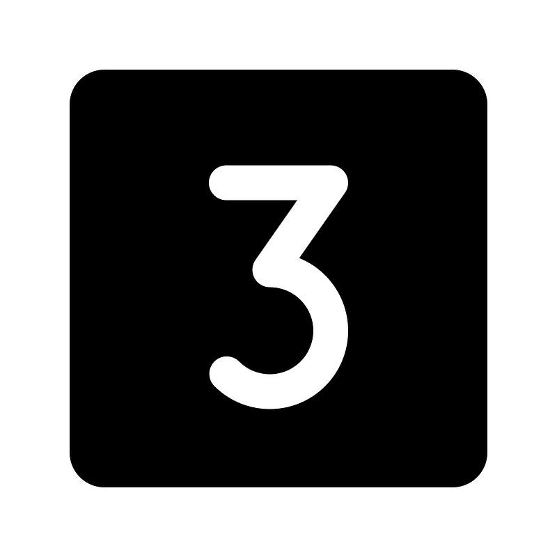 Number-square-three