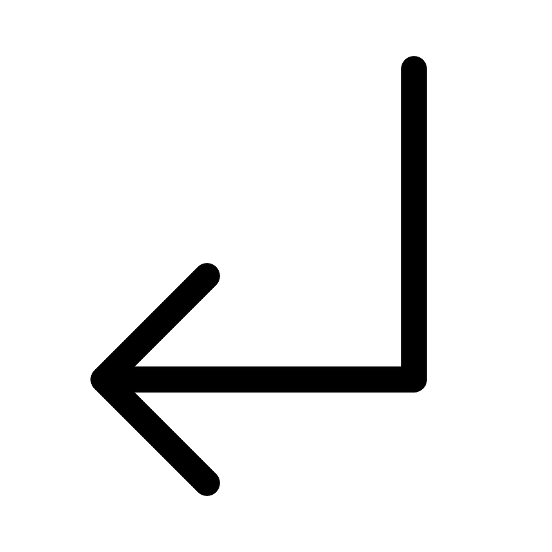 Arrow-elbow-down-left