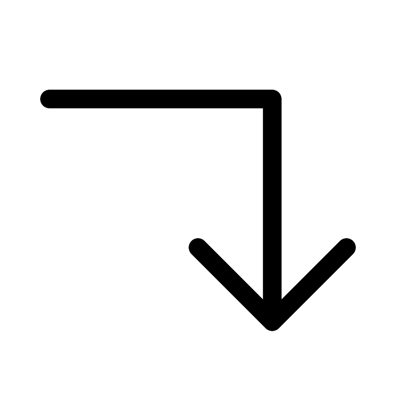 Arrow-elbow-right-down