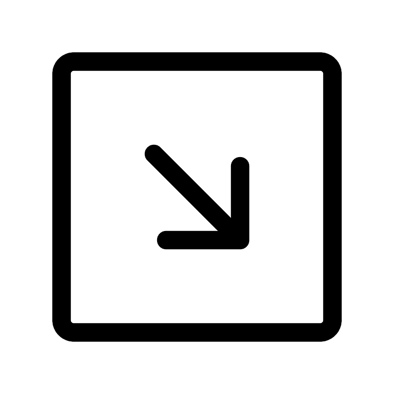 Arrow-square-down-right