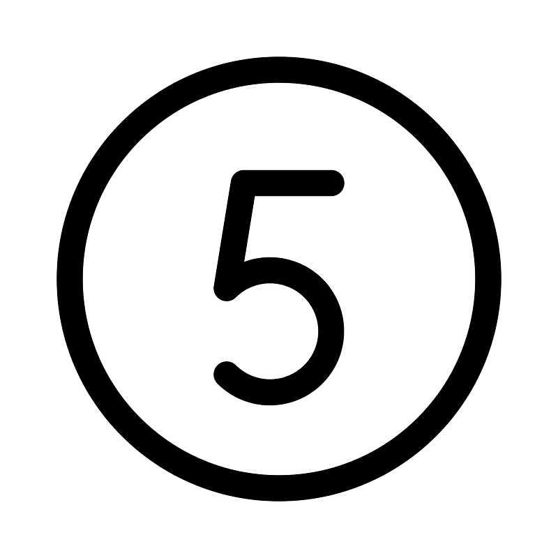 Number-circle-five