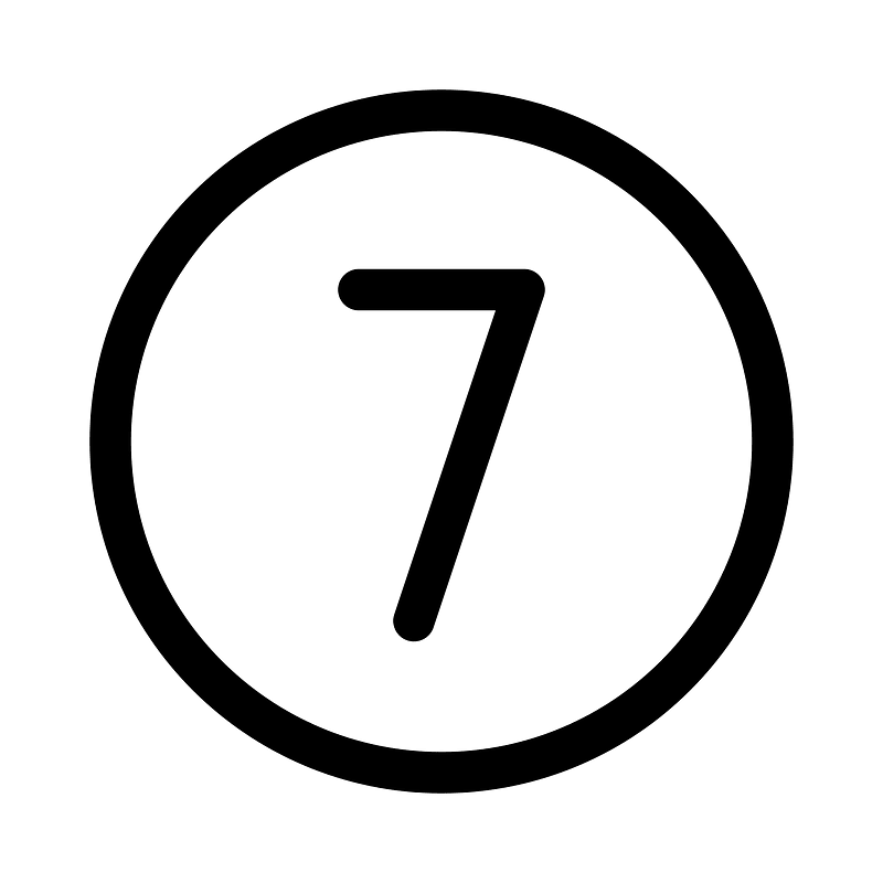 Number-circle-seven