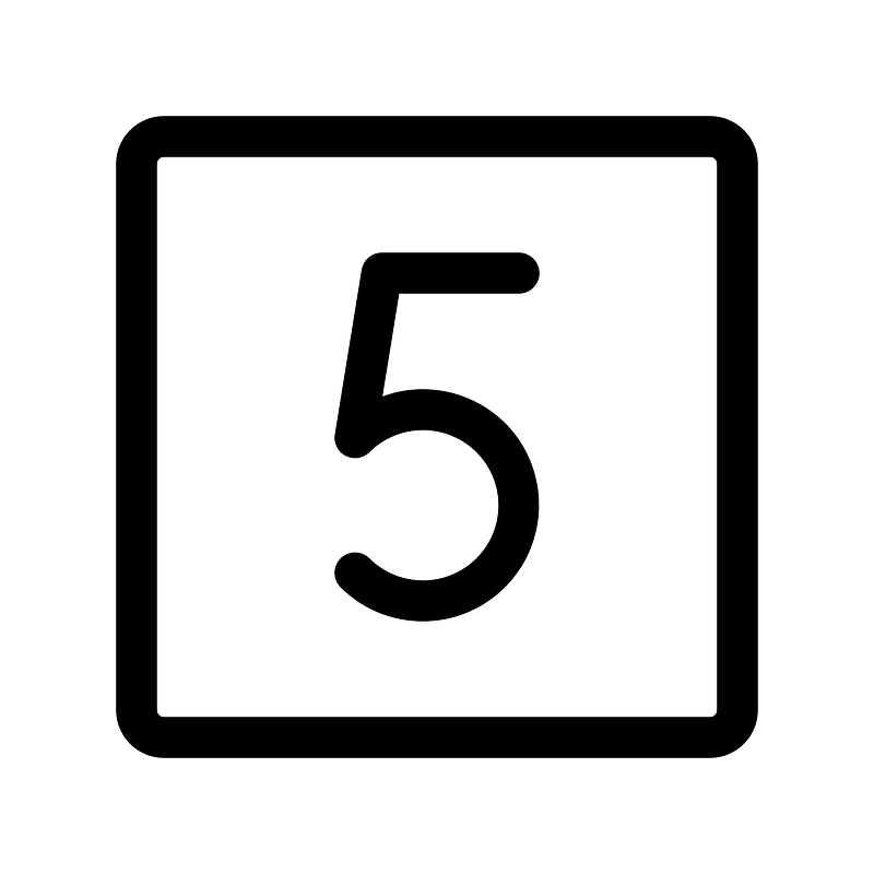 Number-square-five