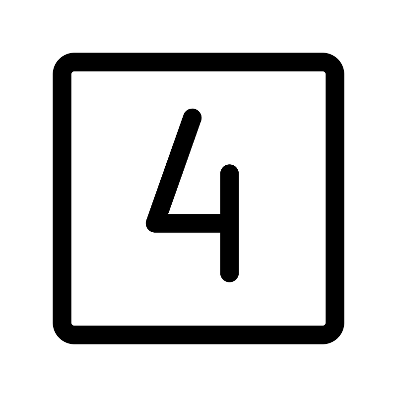 Number-square-four