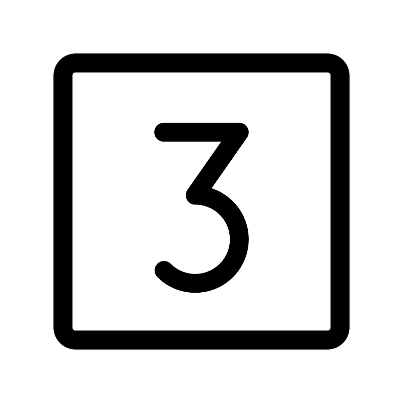 Number-square-three