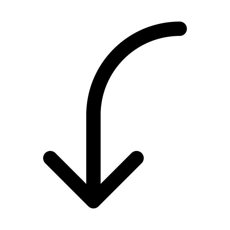 Arrow-bend-left-down