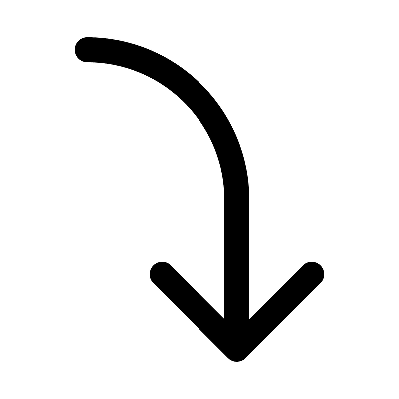 Arrow-bend-right-down