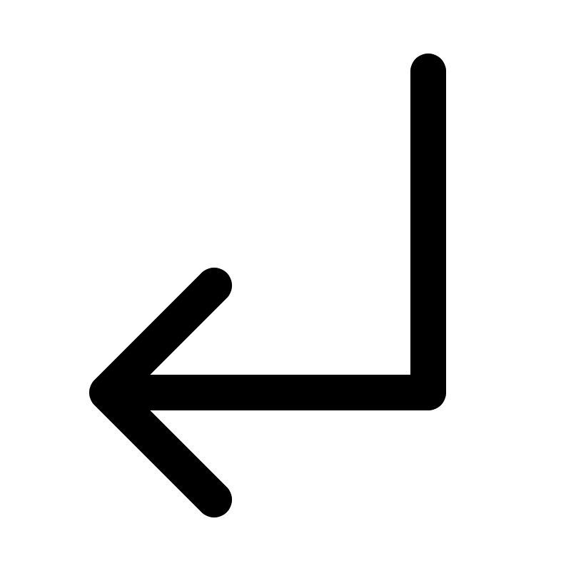 Arrow-elbow-down-left
