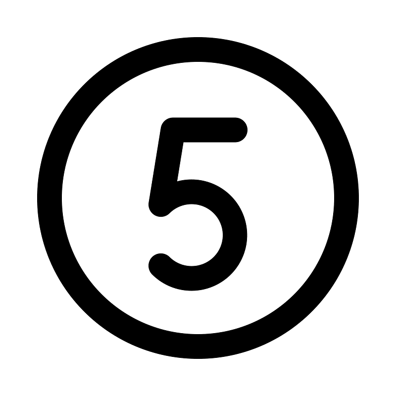 Number-circle-five