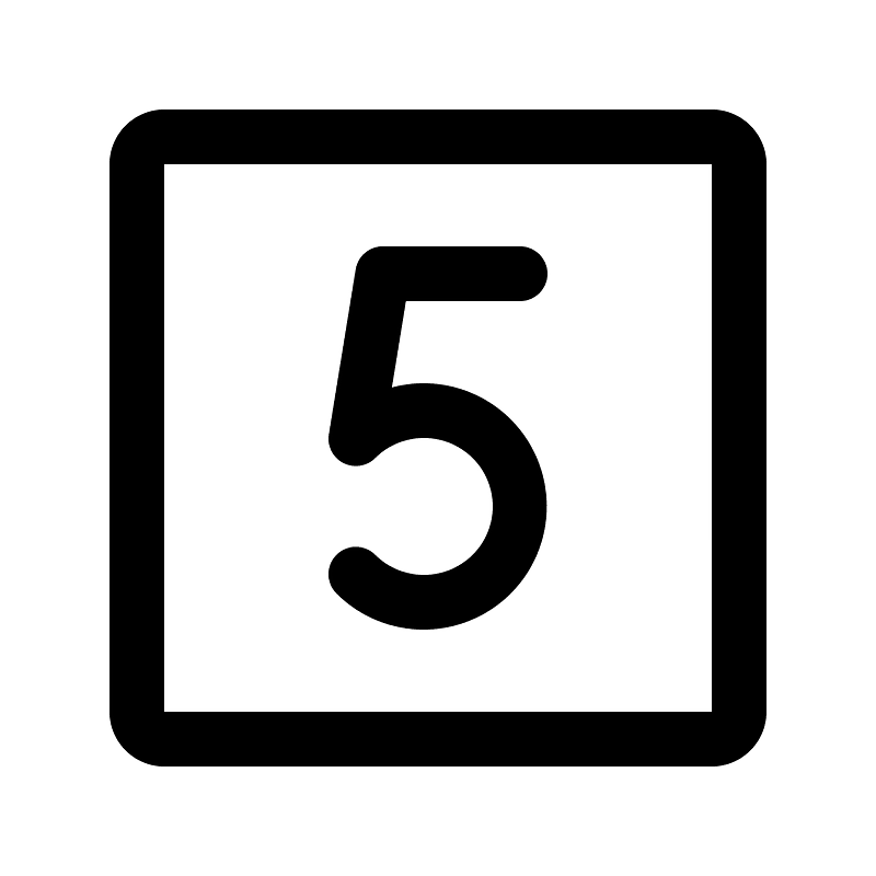 Number-square-five