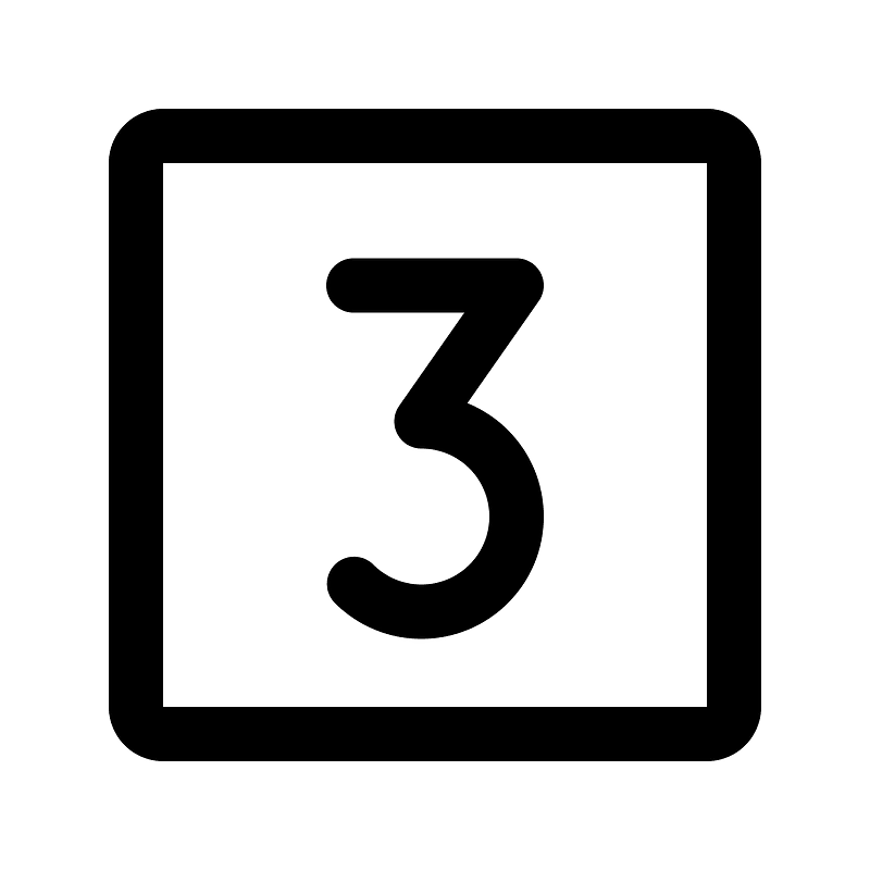 Number-square-three
