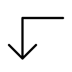 Arrow-elbow-left-down