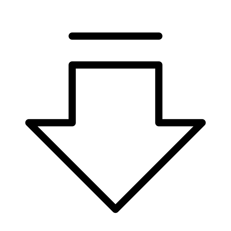 Arrow-fat-line-down