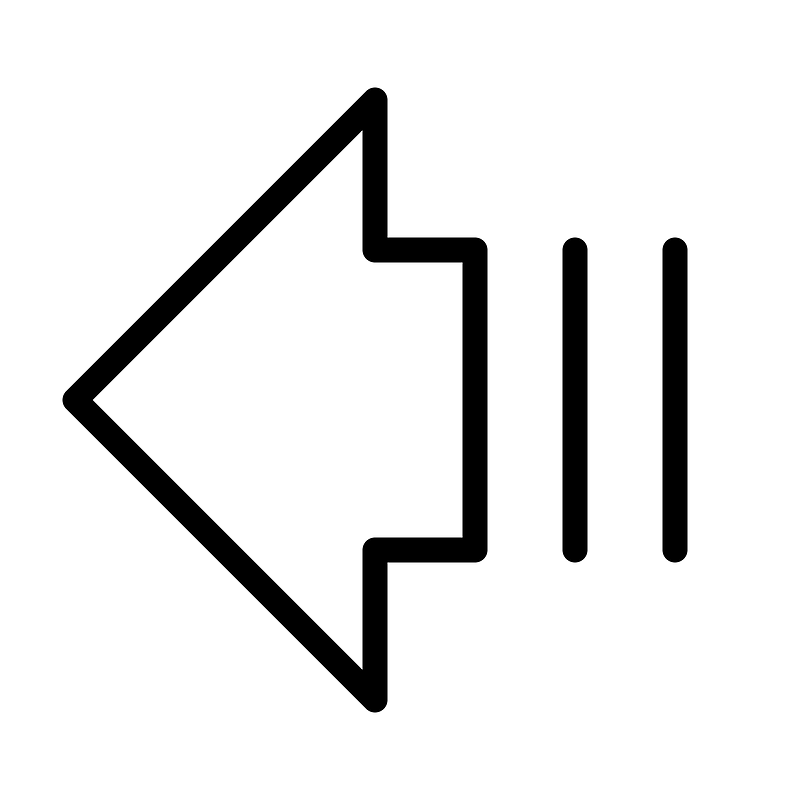 Arrow-fat-lines-left