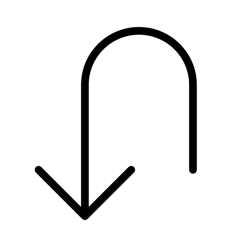 Arrow-u-left-down