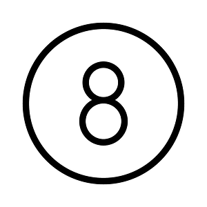 Number-circle-eight