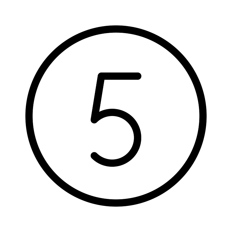 Number-circle-five