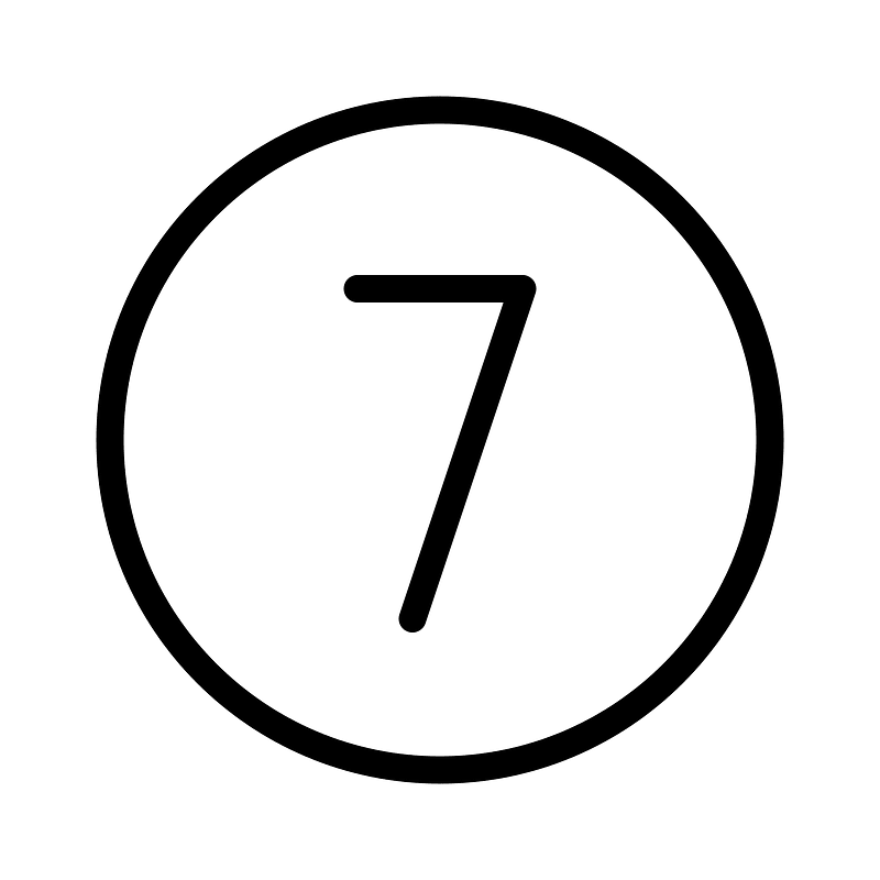 Number-circle-seven