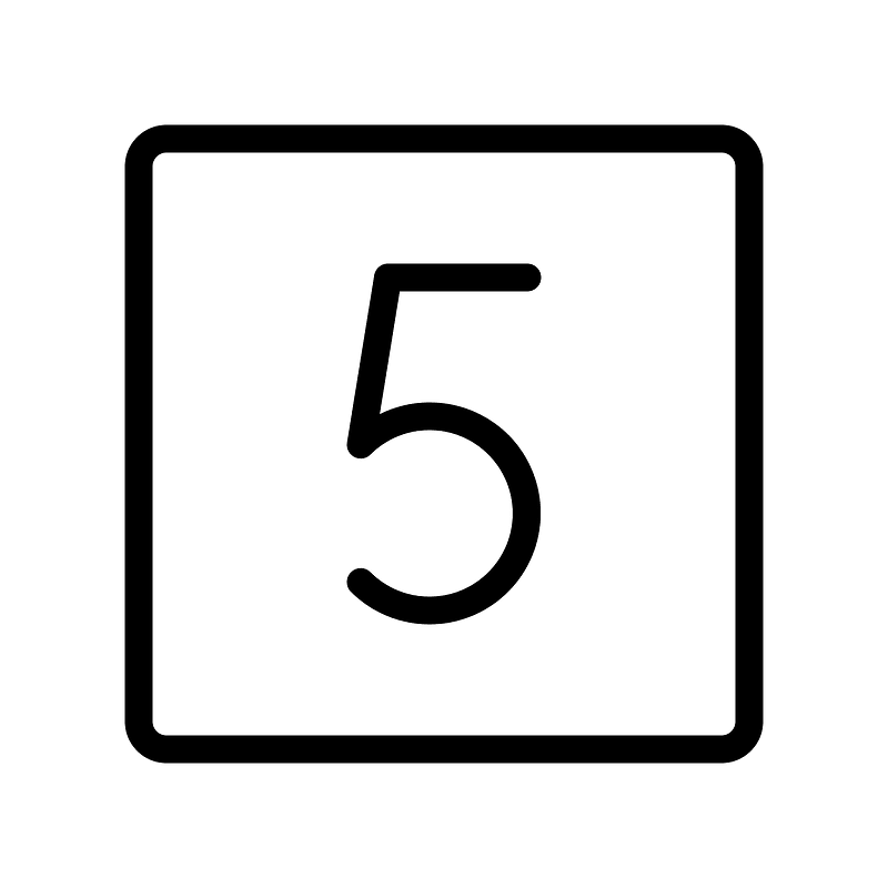 Number-square-five