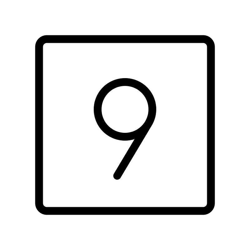 Number-square-nine