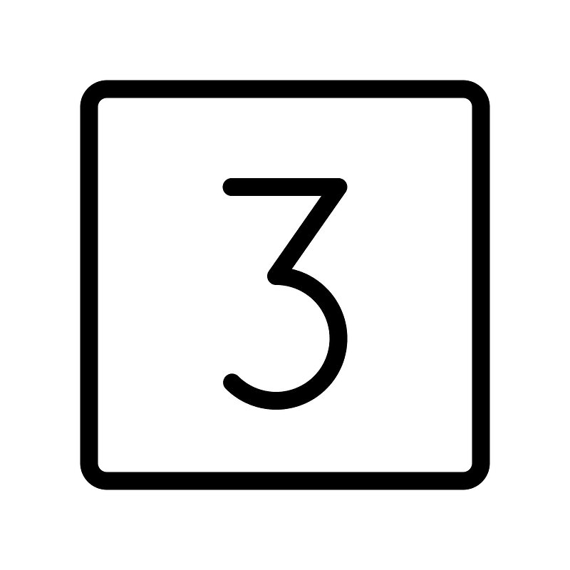 Number-square-three