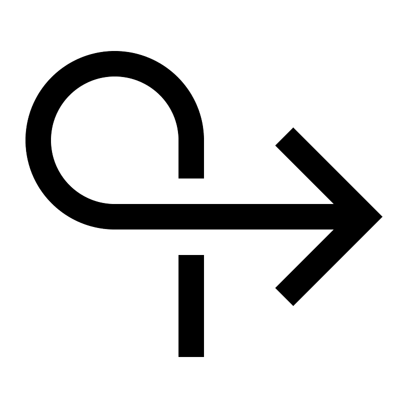 Direction--loop-right