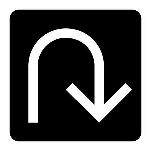 Direction--u-turn--filled