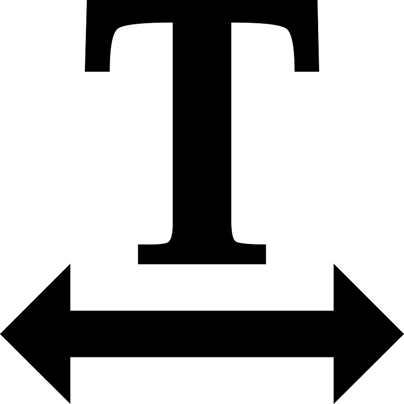 Text width