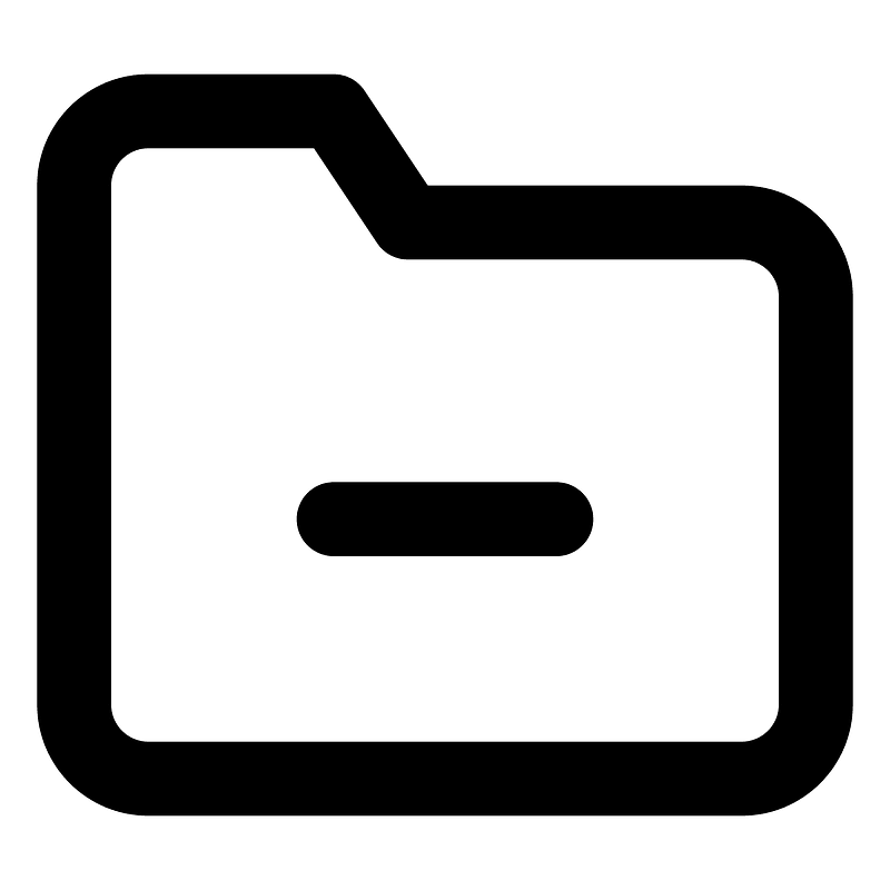 Folder-minus