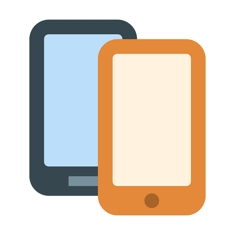 Two smartphones