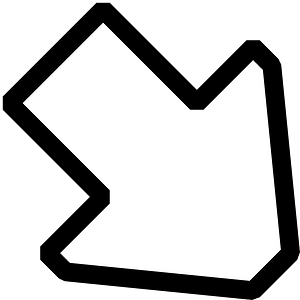 Black arrow down right