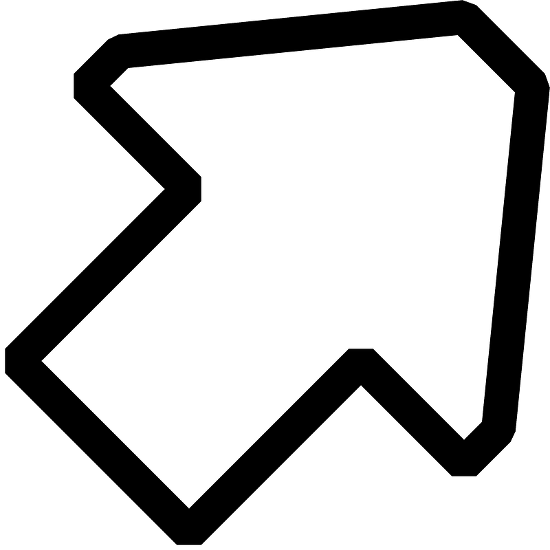 Black arrow up right