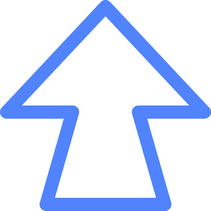 Blue arrow up previous category