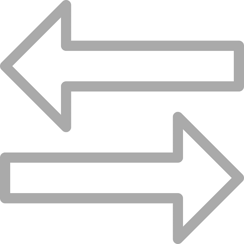 Grey arrows tab