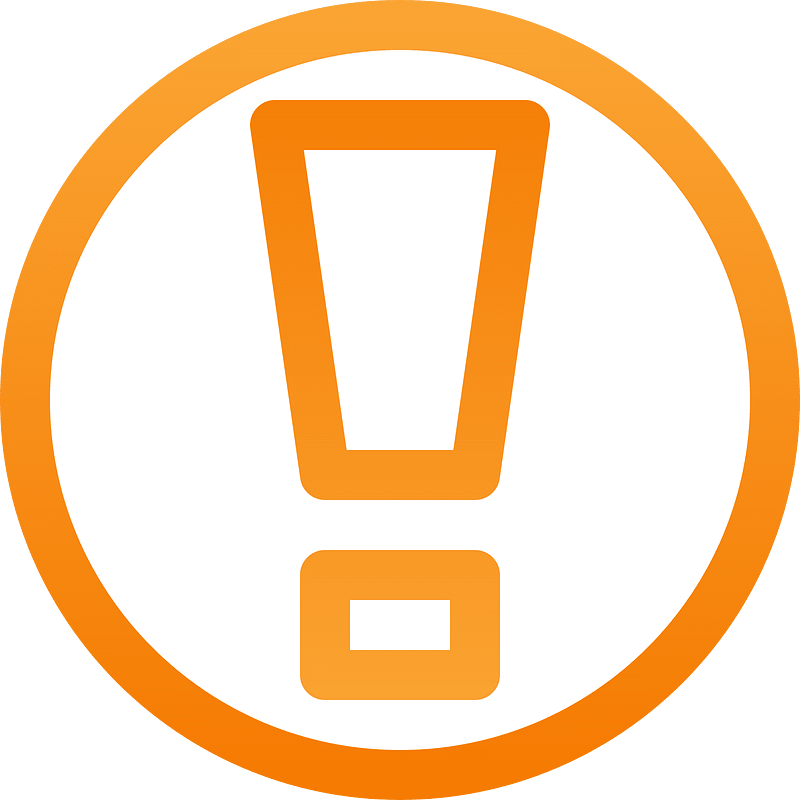 Yellow exclamation mark